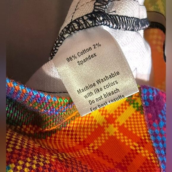 Bruce Glen Womens Prism Colorful Mini Denim Skirt Funky Size EUR 25 - Picture 4 of 6